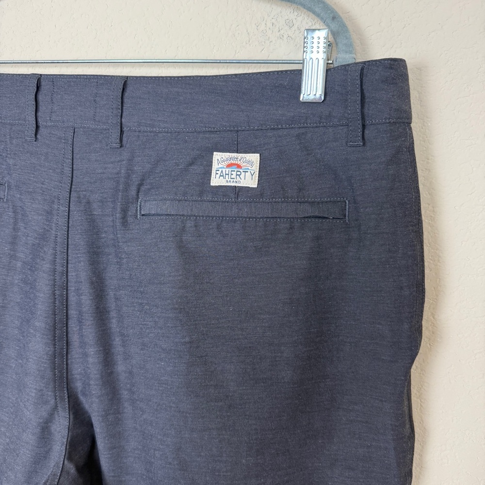 Faherty Men’s All Day 9” Shorts | Charcoal Grey | Size 38” - Picture 4 of 6